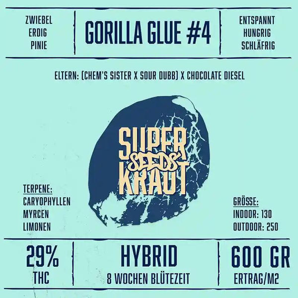 Gorilla Glue #4 | Feminisierte Cannabissamen kaufen - Superkraut