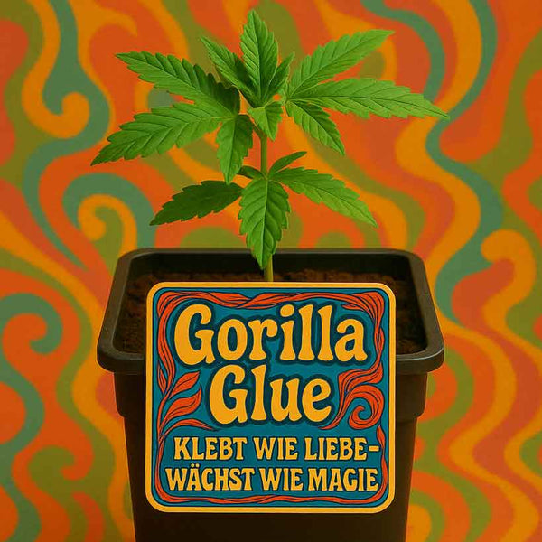 🌱 Gorilla Glue Cannabis Sämlinge – Stark, klebrig, regional