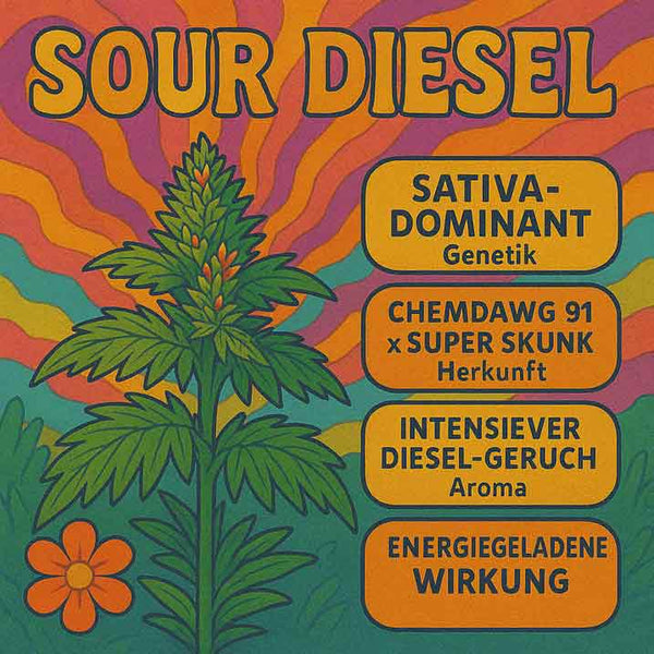 Sour Diesel Hanfpflanze kaufen – Aus Samen gezogen in DE 🌱